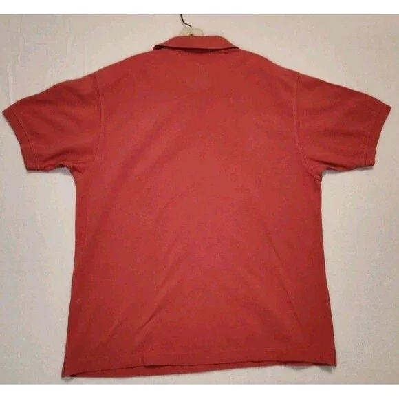 Vineyard Vines Salmon Pink 100% Cotton Classic Fit Whale Polo Shirt Size Large - Picture 7 of 8